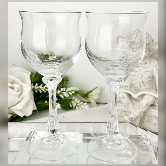 Mikasa Ardmore Wine Glass Replacement Pair Crystal Stemware