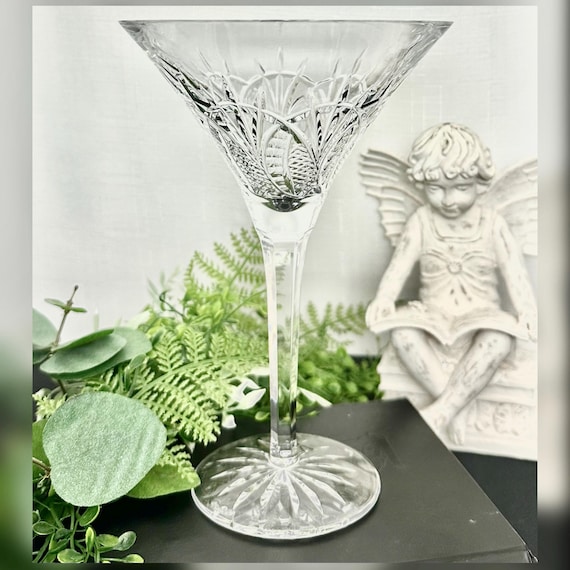 Waterford Seahorse Martini Glass Crystal Replacement Glassware