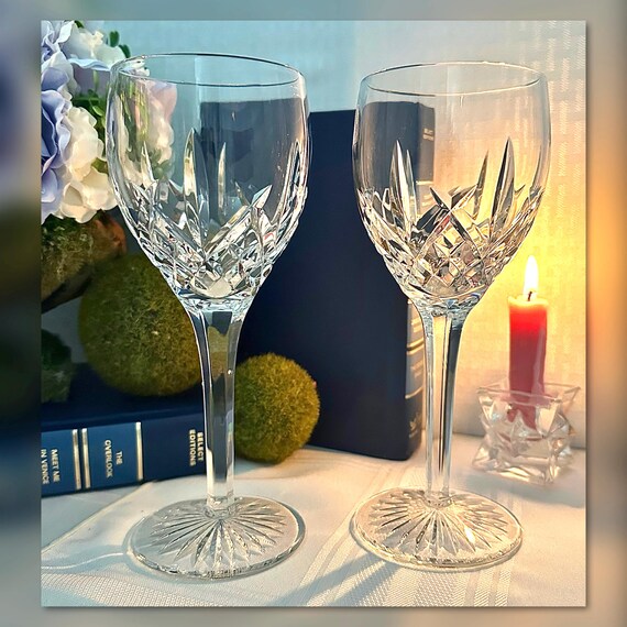 Waterford Crystal Ryan Water Goblets / Waterford Ryan Water Glasses / Waterford Ryan Water Goblets / Vintage Waterford Ryan Glasses - 2