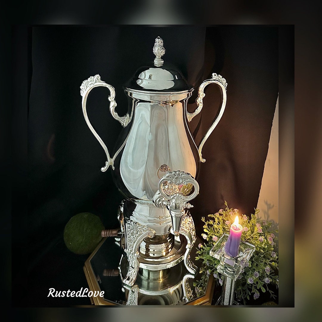 Reed & Barton Silverplated Samovar / Vintage Reed and Barton Coffee Urn