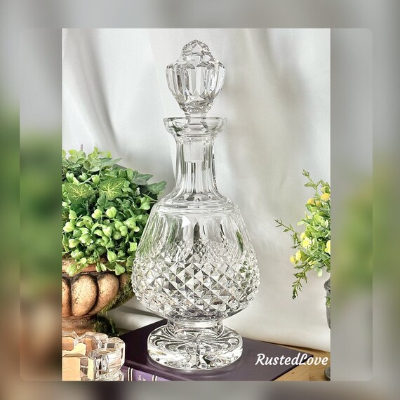 Waterford Crystal Colleen Decanter / Vintage Waterford Brandy Decanter / Colleen Brandy Decanter / Waterford Crystal Ireland Cut Glass 12"