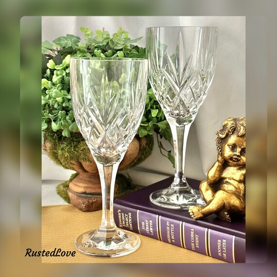 Claude Pier 1 Wine Glasses / Pier 1 Claude Glass / Pier 1 Claude Wine Goblets / Claude Wine Glasses / Claude Pier 1 Wine Glasses - 2