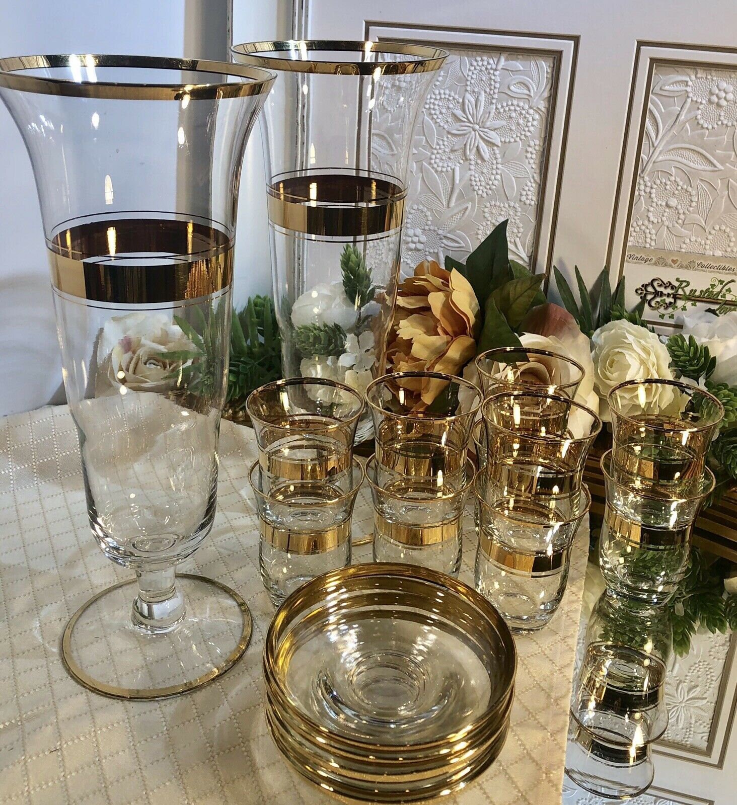 Decanters / Shot glasses / Decanter / Vintage / Bar Set / Etsy