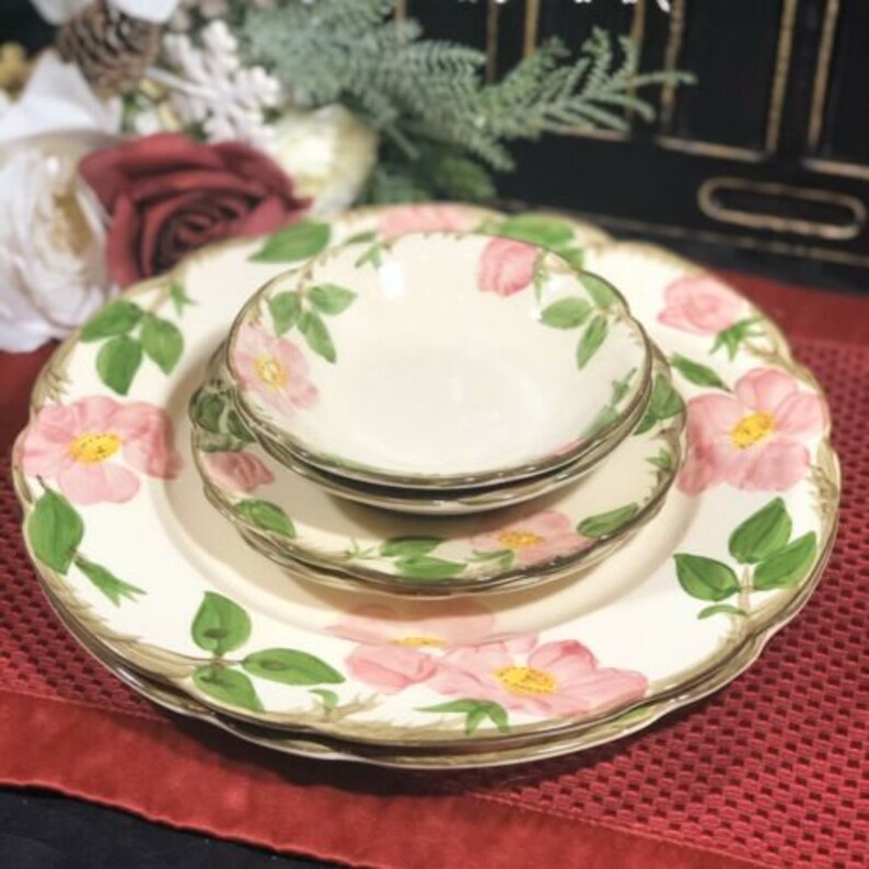 Franciscan Earthenware USA Stamp Dinner Plates dessert bowl Etsy