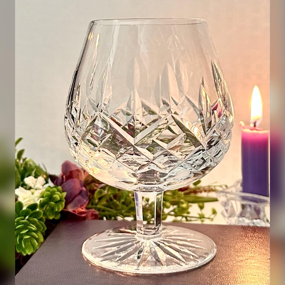 Waterford Crystal Lismore Brandy Glass / Vintage Lismore Waterford Brandy Cognac Glass / Waterford Lismore Cognac Brandy Crystal Glass - 1