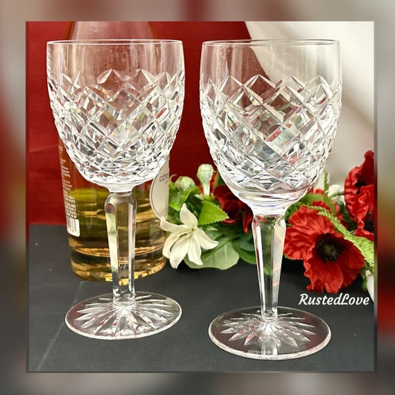 Waterford Comeragh Water Glasses / Crystal Comeragh Water Goblets / Vintage Waterford Glasses / Waterford Crystal Comeragh Water Glasses - 2
