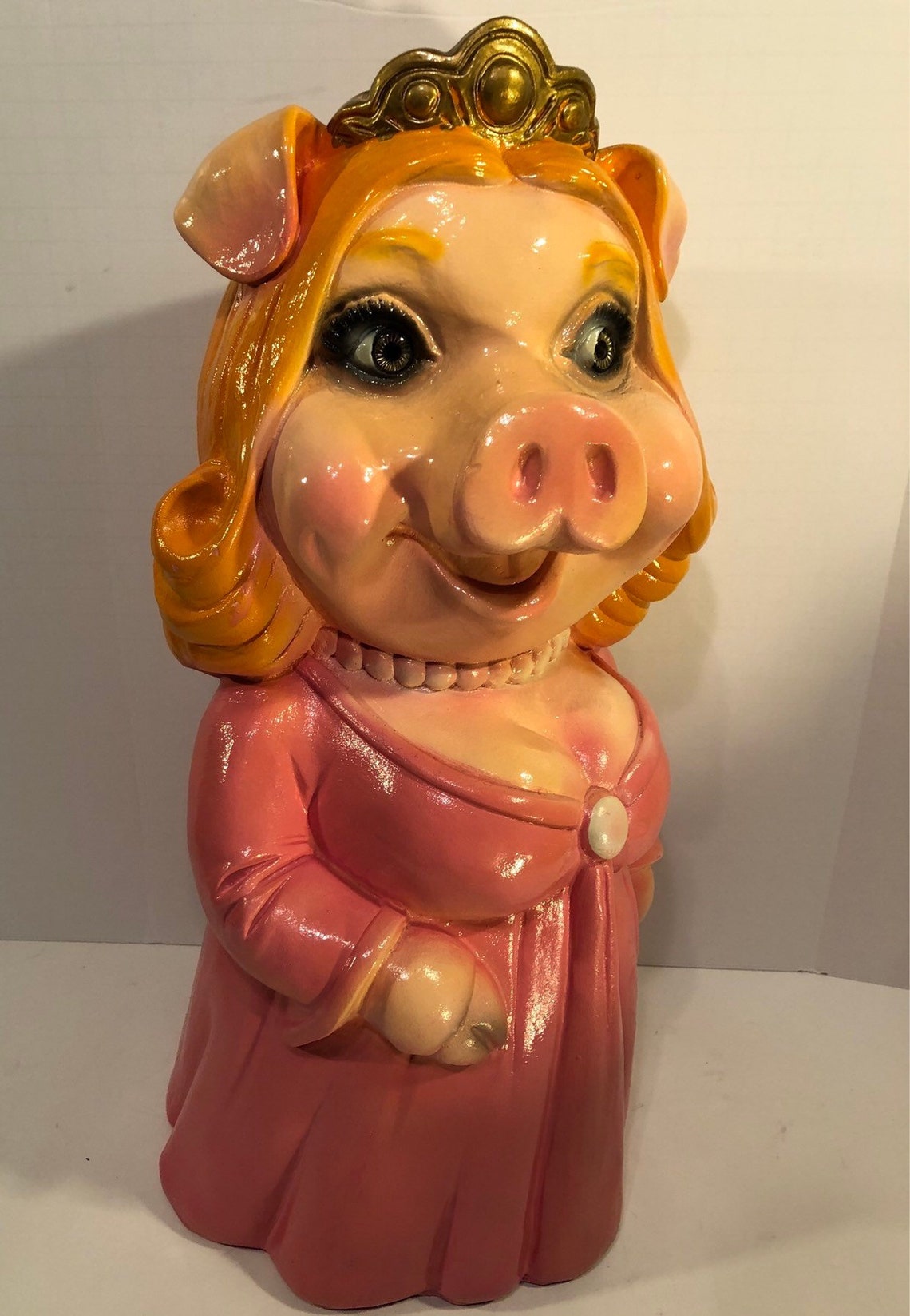 Miss Piggy Vintage Large Bank........ RustedLoveCo Etsy