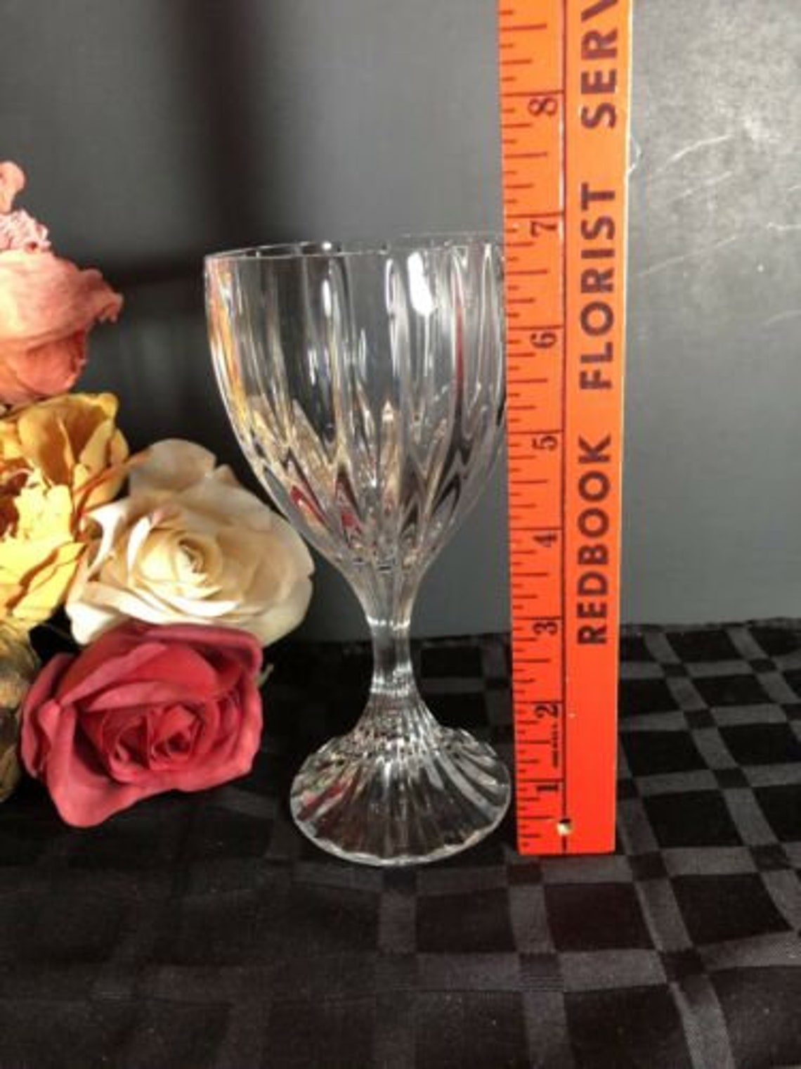 2 Mikasa Park Lane WATER Glasses Blown 8 Oz. 6 3/4 Vertical Etsy