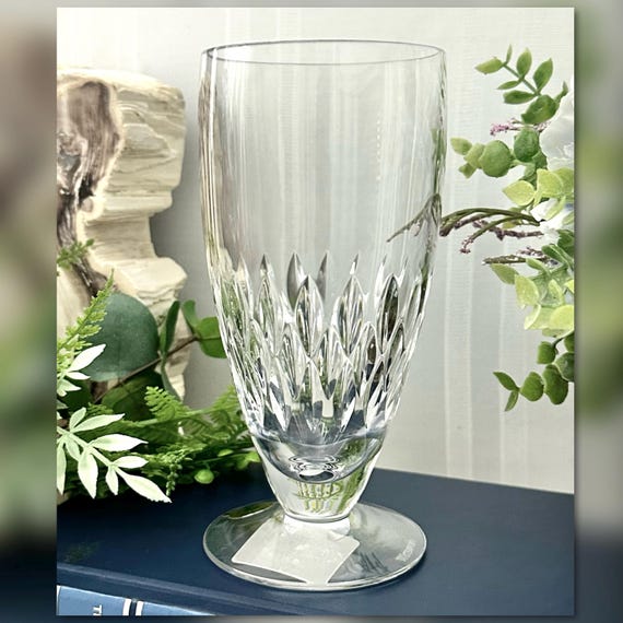 Quinn Waterford Crystal Iced Beverage Glass / Vintage Waterford Cut Crystal Ice Tea Glass / Waterford Crystal Quinn Beverage Glass - 1