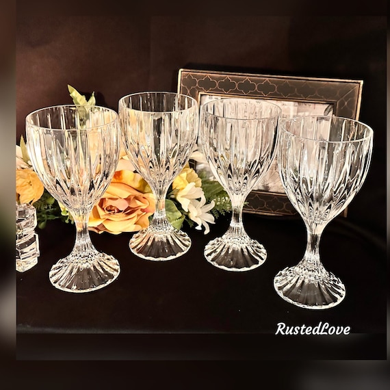 Mikasa Park Lane Water Glasses / Vintage Park Lane Mikasa Water Glasses / Park Lane Mikasa Stemware / Park Lane Mikasa Water Goblets - 4