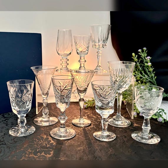 Cordial Glasses Mixed Aperitif Digestif Small Glasses Liquor Cordial Glasses 10