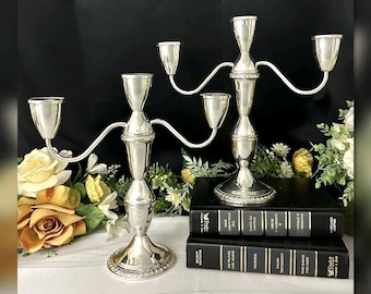 Vintage Duchin Creation Sterling Silver Weighted 3-light