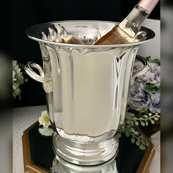Silver Plated Champagne Bucket / Gorham Vintage Ice Bucket / Silver Plated Centerpiece Vase / Gorham Silver Plated Trophy Vase / Silver Urn
