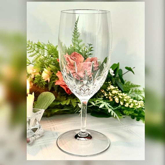 Vintage Waterford Lismore Essence Ice Tea Glass 19 Oz, Cut Crystal Replacement Stemware