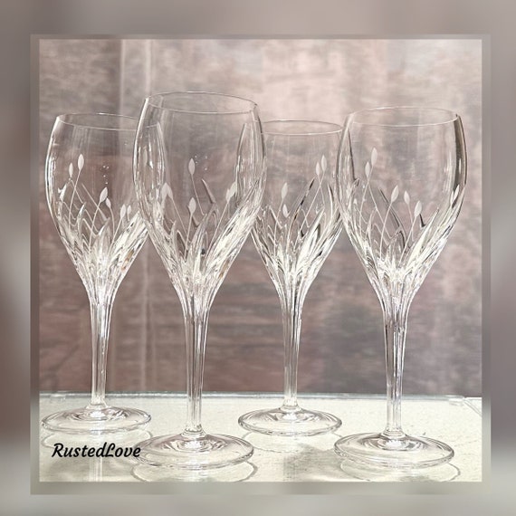 Noritake Moondust Water Glasses / Vintage Noritake Glasses / Moondust Water Goblets / Vintage Drinkware / Noritake Moondust Glasses - 4