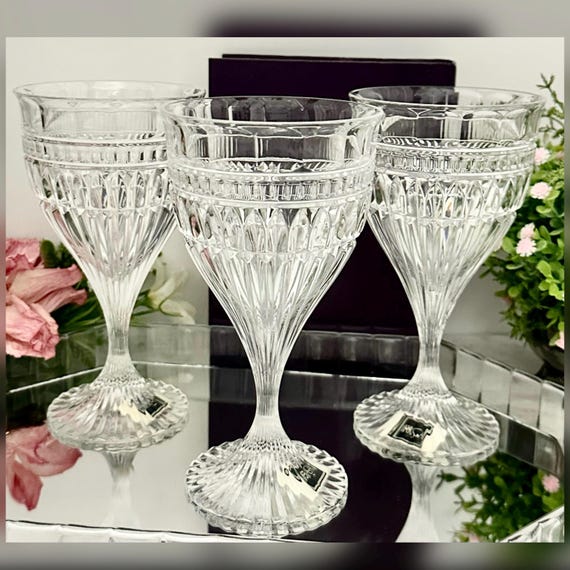 Mikasa Titan Water Goblets Set of 3 Vintage Germany Replacement Glasses
