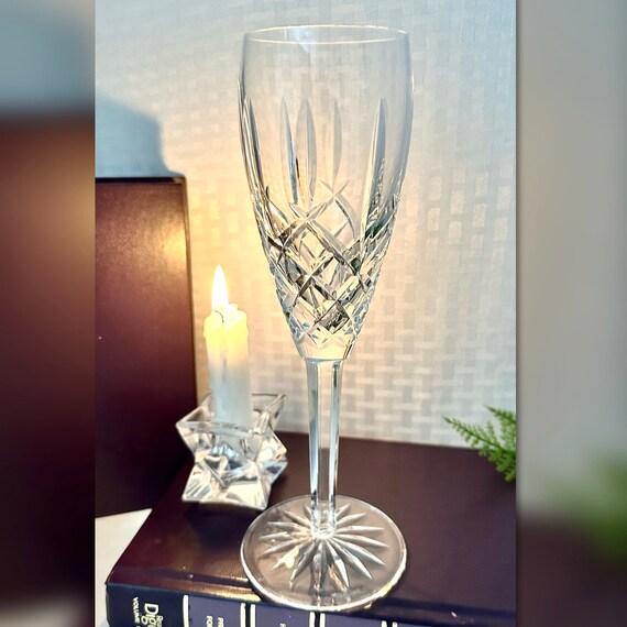 Waterford Crystal Argalin Champagne Flute / Argalin Champagne Glass / Vintage Waterford Wedding Toasting Glass / Waterford Champagne Flute 1