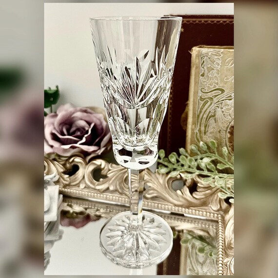 Waterford Ashling Cut Champagne Flute Vintage Crystal Glass