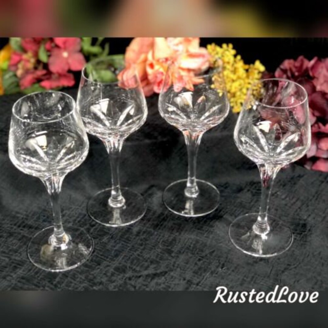Mikasa Wine Glasses / Vintage Chelsea Wine Goblets / Crystal Etsy