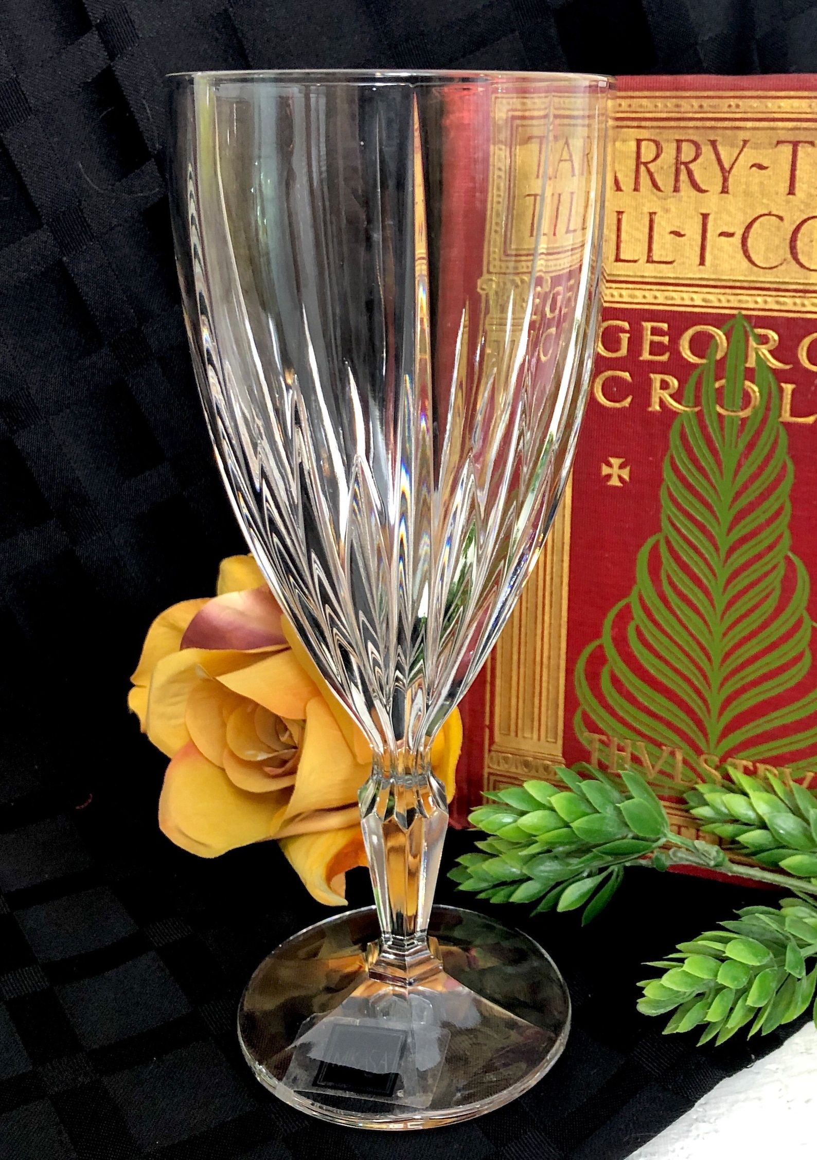 Mikasa Crystal Ice Tea Glass / Mikasa Icicles Glass / Blown Etsy