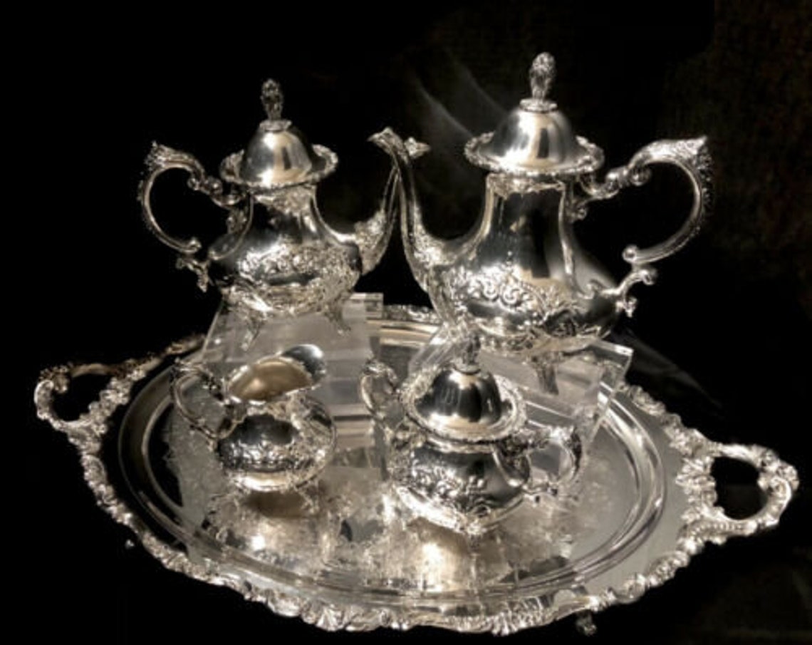 Towle Silver plated Tea Set Coffee Service Cream Sugar Wallace Etsy