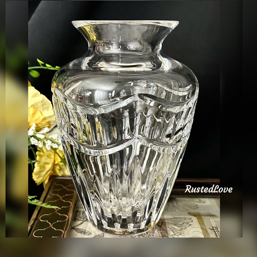 Vintage Waterford Crystal Vase / Waterford Pompeii Vase / Flower Vase / Vintage Vase / Home and