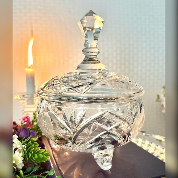 Handcut Full Cut Iron Candle Holders w/ Lid Handcut Full Cut Iron Candle Holders w/ Lid