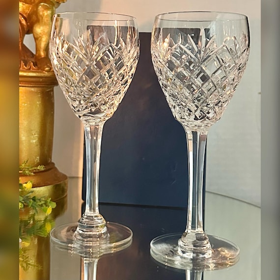 Waterford Marquis Merano Water Goblets / Vintage Waterford Merano Glasses / Merano  Marquis Waterford Water Glasses / Pair Waterford Glasses