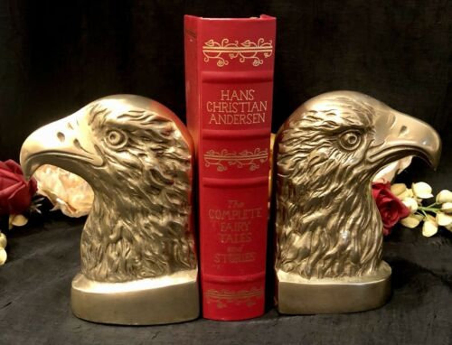 Solid Brass Eagle Bookends Federal Style / Etsy