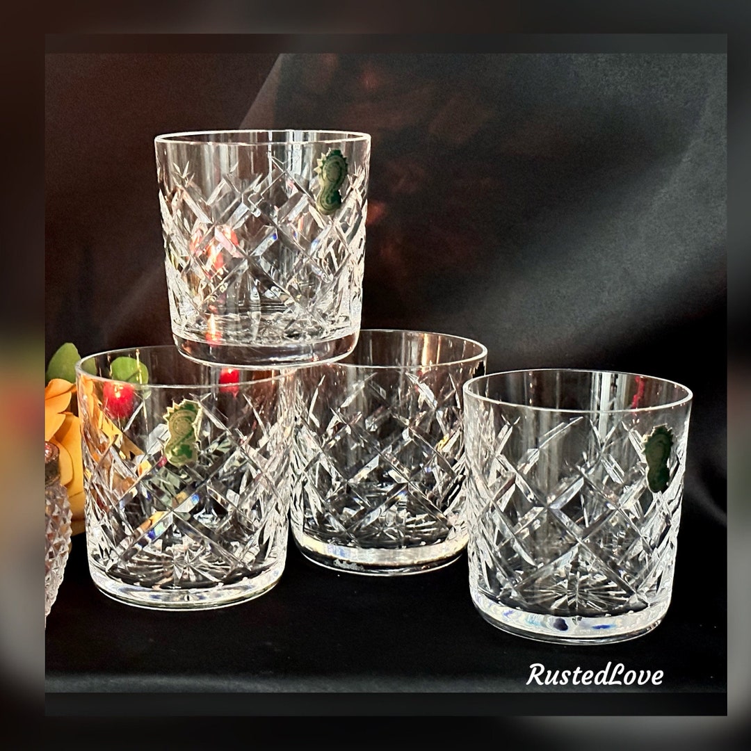Waterford Crystal Old Fashioned Glasses / Waterford Barware / Etsy