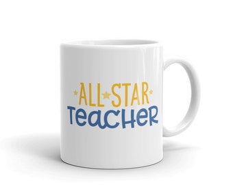 Lehrer-Becher - All Star Lehrer, lustige Schule Lehrer Becher Kaffeetasse