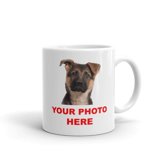 Dog Photo Mug: Vibrant Custom Print - Dishwasher and Microwave Safe