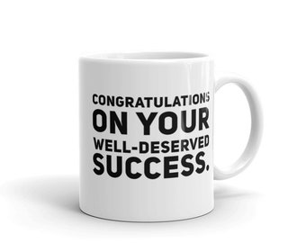 Graduierung Becher Herzlichen Glückwunsch Tasse - Erfolg Becher, einzigartige Kaffeebecher, Neuheit Kaffeetasse, Geschenk-Idee