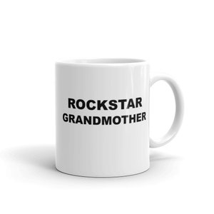 Rockstar Grandmother Mugs Unique Coffee Mug, Coffee Cup