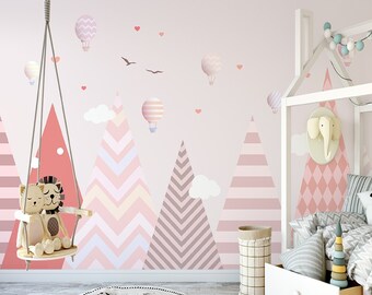 3D Nursery Kids pink panther Self-adhesive Removable Wallpaper Wall Mural 3D Nursery Kids pink panther Self-adhesive Removable Wallpaper Wall Mural