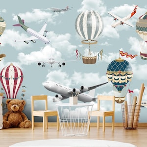 Papier peint personnalisé pour chambre d'enfant, papier peint autocollant pour chambre d'enfant ou chambre d'enfant, papier peint autocollant pour chambre de garçon