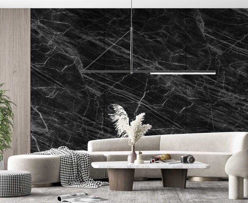 Marble Wallpaper Modern Beautiful Wall Mural for Living Room Bedroom Entryway or Cafe image 2