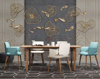 Abstract 3D Wall Mural Beautiful Wallpaper for Living Room Bedroom Entryway or Cafe (AB10)