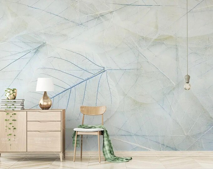 Leaves Wallpaper for Living Room , Bedroom and Dining Room, Floral Large Wall Mural (CR2)