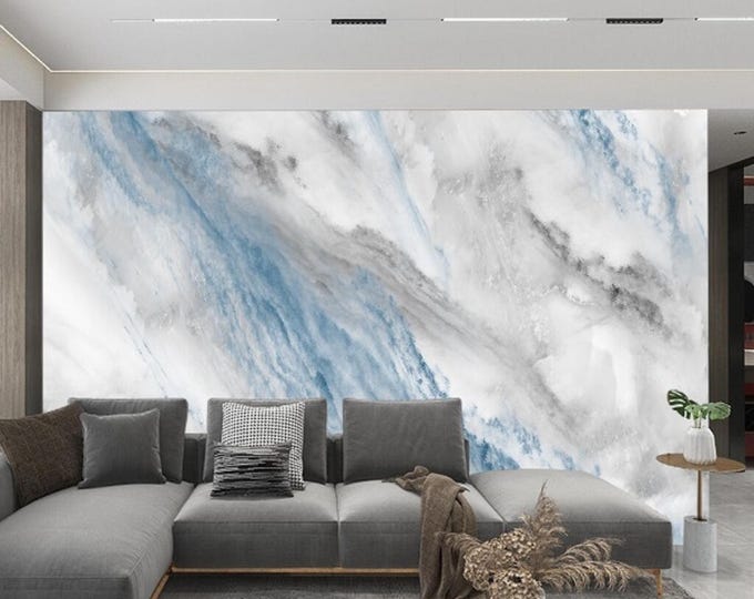 Marble Wallpaper Modern Beautiful Wall Mural for Living Room Bedroom Entryway or Cafe, Removable Peel and Stick