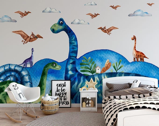 Dinosaur Child Room Wallpaper Large Wall Mural (CR25)
