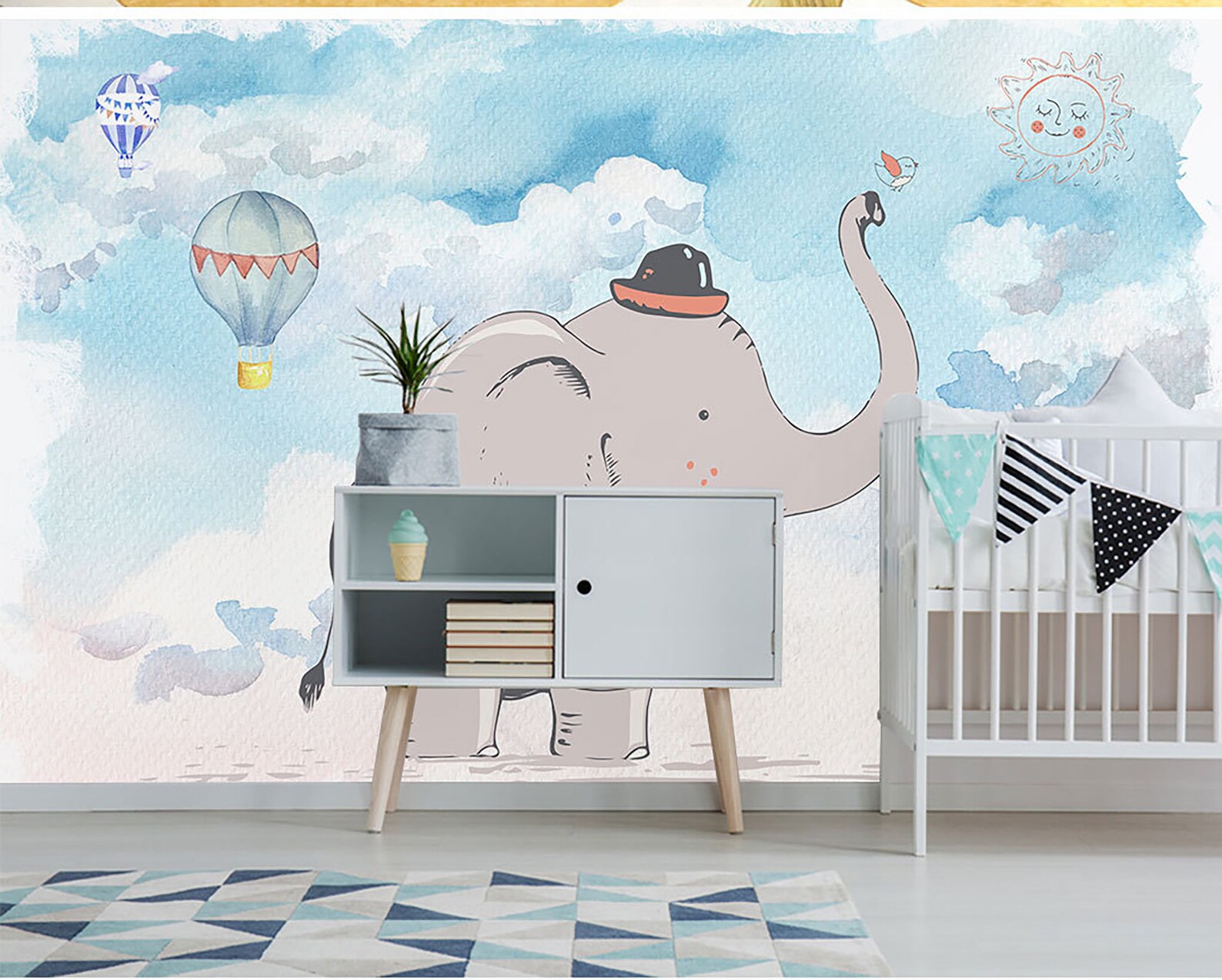 Child Room Wallpaper Nursery Wall Mural Baby Room Decoration Etsy