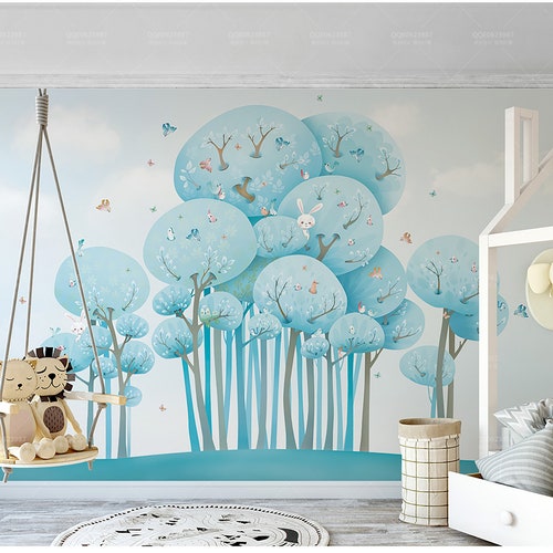 Child Room Wallpaper Nursery Wall Mural Baby Room Decoration Etsy