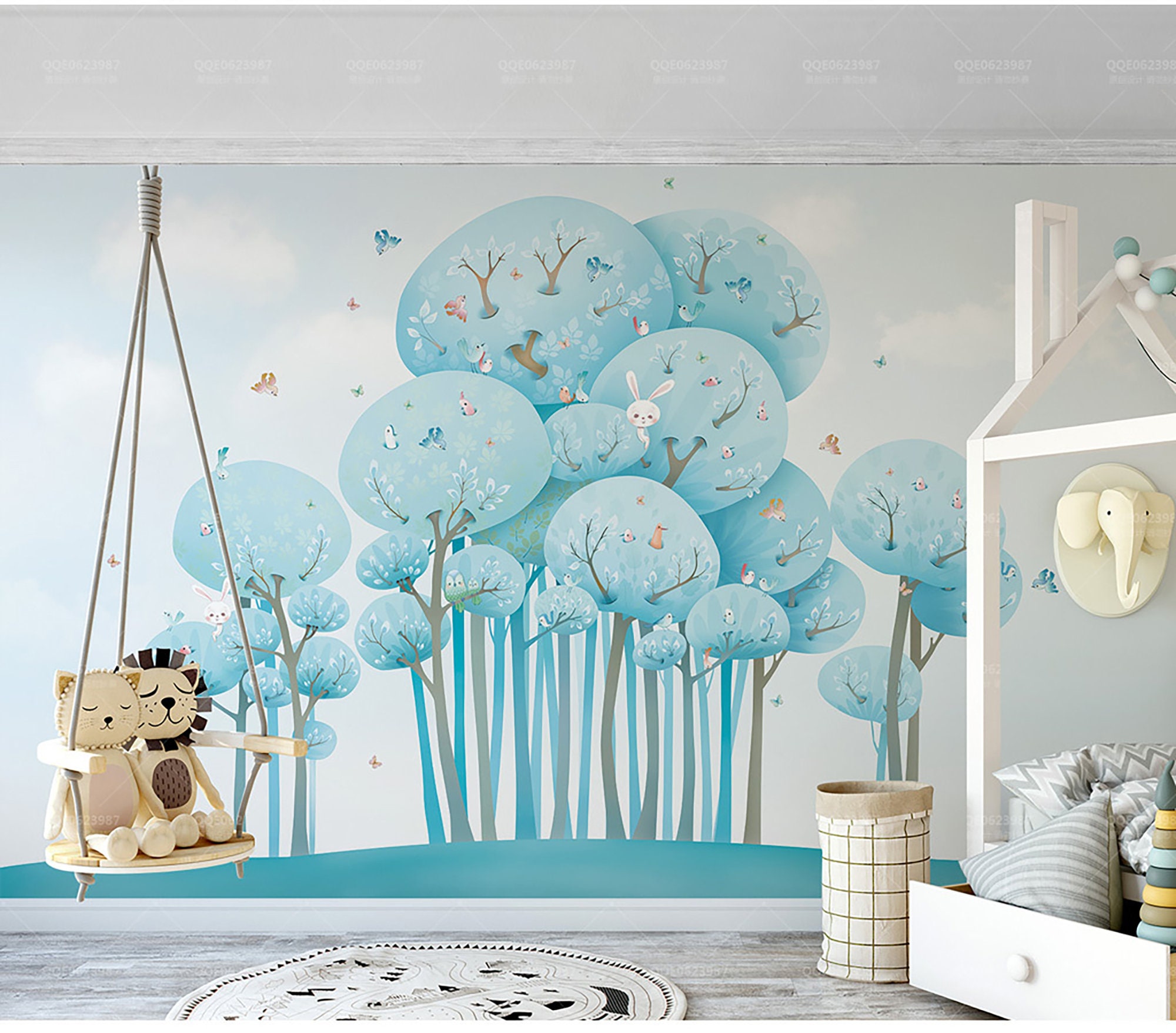 Child Room Wallpaper Nursery Wall Mural Baby Room Decoration - Etsy