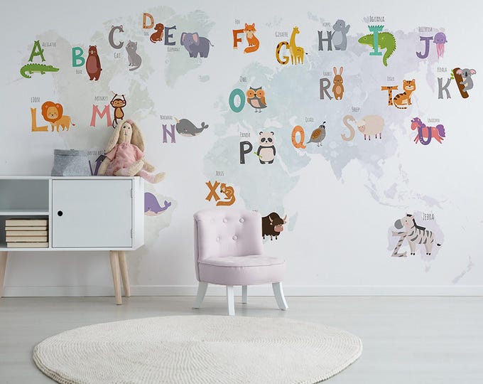 Child Room Wallpaper  Nursery Wall Mural  Baby Room Decoration (CR96)