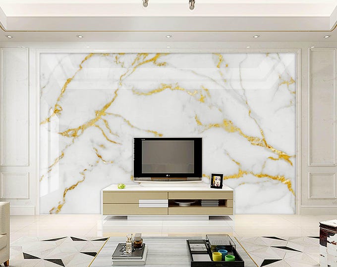 Marble Wallpaper Modern Beautiful Wall Mural for Living Room Bedroom Entryway or Cafe (MW4)