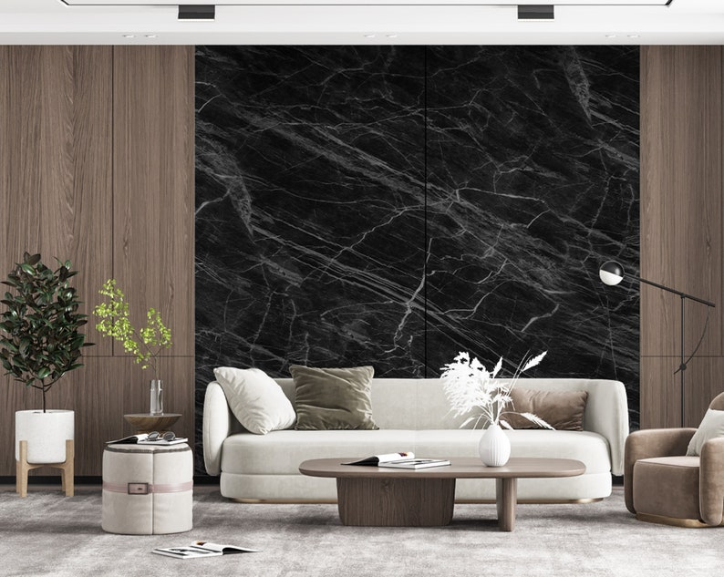 Marble Wallpaper Modern Beautiful Wall Mural for Living Room Bedroom Entryway or Cafe image 3