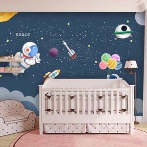 Nursery Wallpaper, Baby Room Wallpaper Mural, Kids Room Peel and Stick