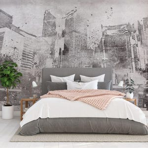 City Wallpaper Modern Wall Mural   for Livingroom, Cafe, Entryway and Bedroom  (CW14)
