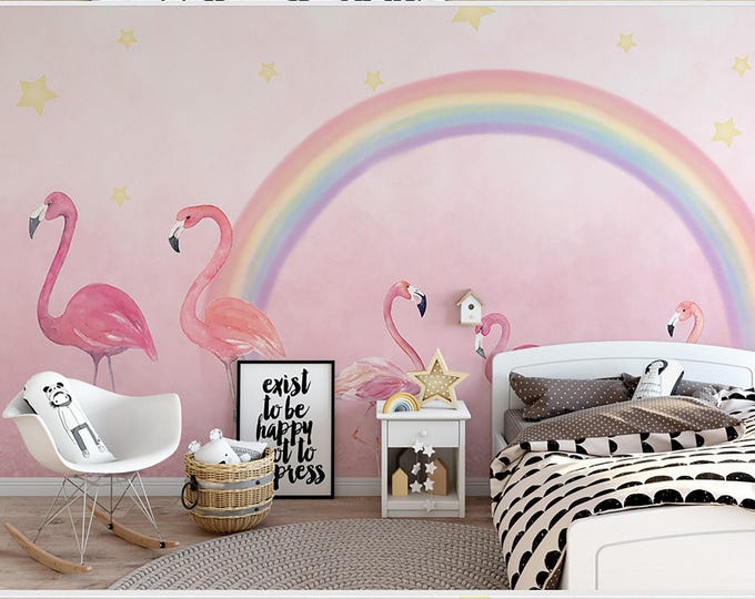 Child Girl Wallpaper  Nursery Wall Mural  Baby Room Decoration (CR44)